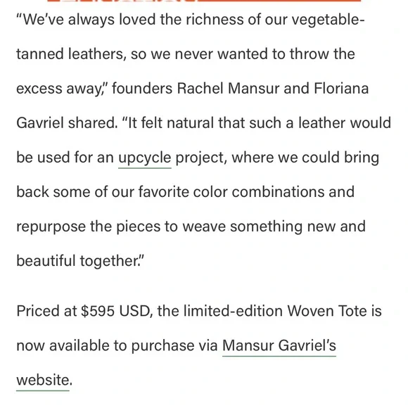 mansur gavriel black & blue tote bag - Picture 2 of 12